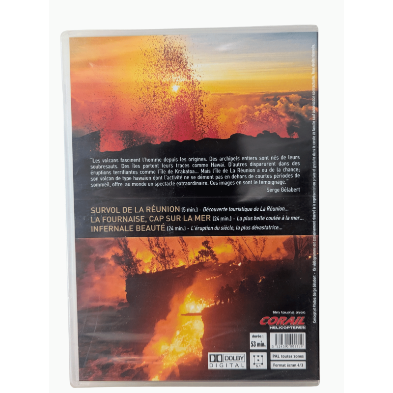 DVD – Le Piton de La Fournaise  Film de Serge Gélabert