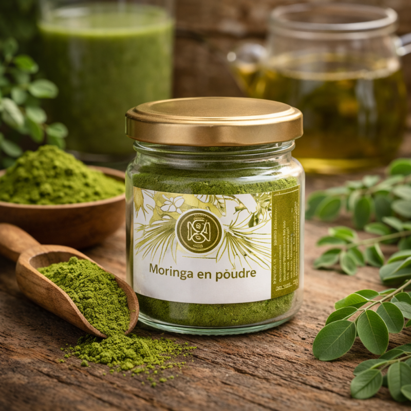 Moringa en poudre 35g – Superaliment Réunion | Nature & Gourmandises