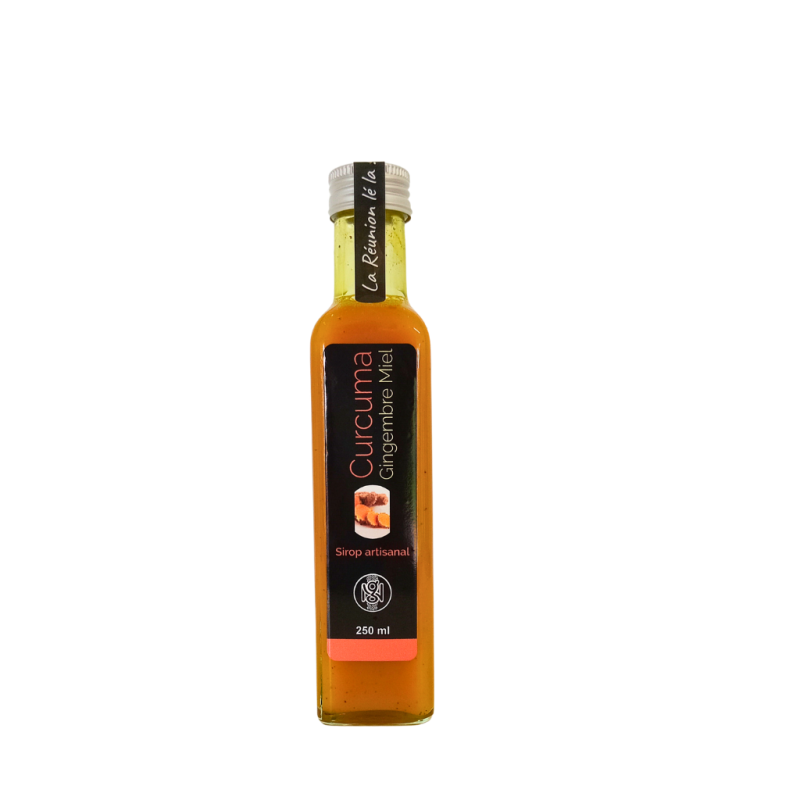 Sirop de Curcuma 250 ml – Nature & Gourmandises | Curcuma de La Réunion
