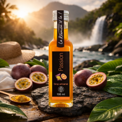 Sirop de Fruit de la Passion – Nature & Gourmandises | L’intensité exotique du fruit emblématique de La Réunion Élaboré avec exi