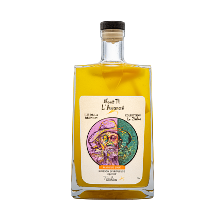 NOUT TI L’ARRANZE -Mangue José de la famille Grondin, le rhum arrangé à la mangue avec la meilleure variété.