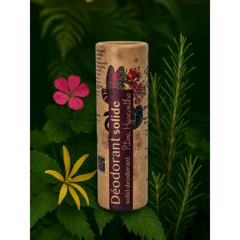Déodorant solide Piton Hyacinthe 55 g | MELGA