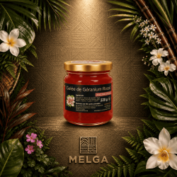 Gelée de Géranium Rosat Réunion – Nature & Gourmandises | Gelée florale artisanale