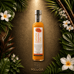 Sirop Curcuma Gingembre Citron – Nature & Gourmandises  Sirop artisanal Réunion 250 ml – Épicerie fine La Réunion
