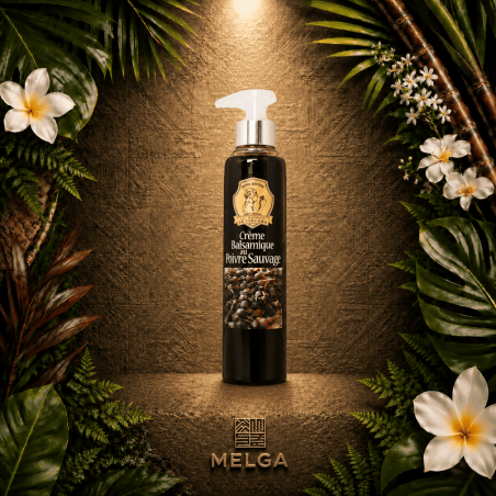 La Crème Balsamique au Poivre de la Maison du Curcuma né de la collaboration entre la maître Vinaigrier CHAIX et Mémé Rivière