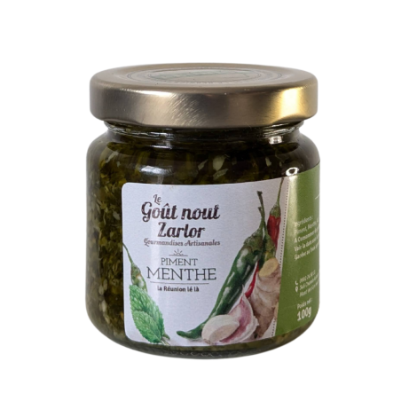 PIMENT VERT MENTHE - Le Goût Nout'Zarlor, l'un des produits les plus appréciés.