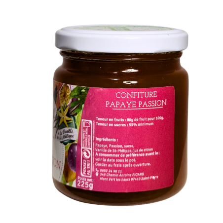 CONFITURE PAPAYE PASSION- Le Goût Nout'Zarlor