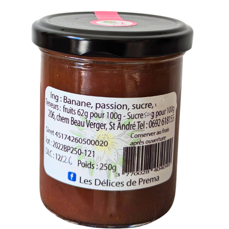 CONFITURE BANANE PASSION - Les Délices de Préma