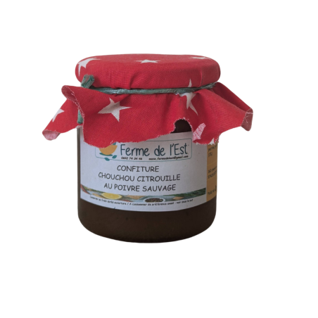 CONFITURE Chouchou Citrouille Au Poivre Sauvage - La Ferme de L'Est