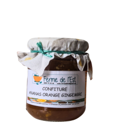 Confiture Ananas Orange GINGEMBRE  La Ferme de l'Est