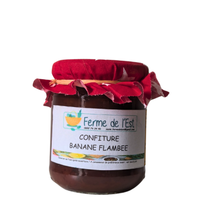 CONFITURE BANANE FLAMBEE La Ferme de L'Est