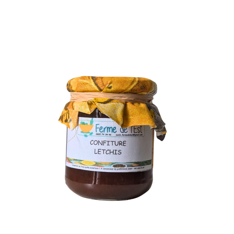 CONFITURE LETCHIS La Ferme De L'Est