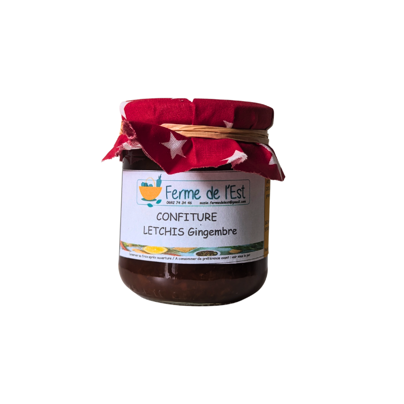 CONFITURE LETCHIS GINGEMBRE