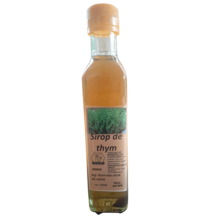 Sirop de Thym de la Maison du Curcuma Mémé Rivière