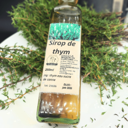 Sirop de Thym de la Maison du Curcuma Mémé Rivière