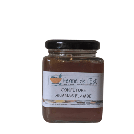 CONFITURE ANANAS FLAMBEE -  La Ferme De L'Est