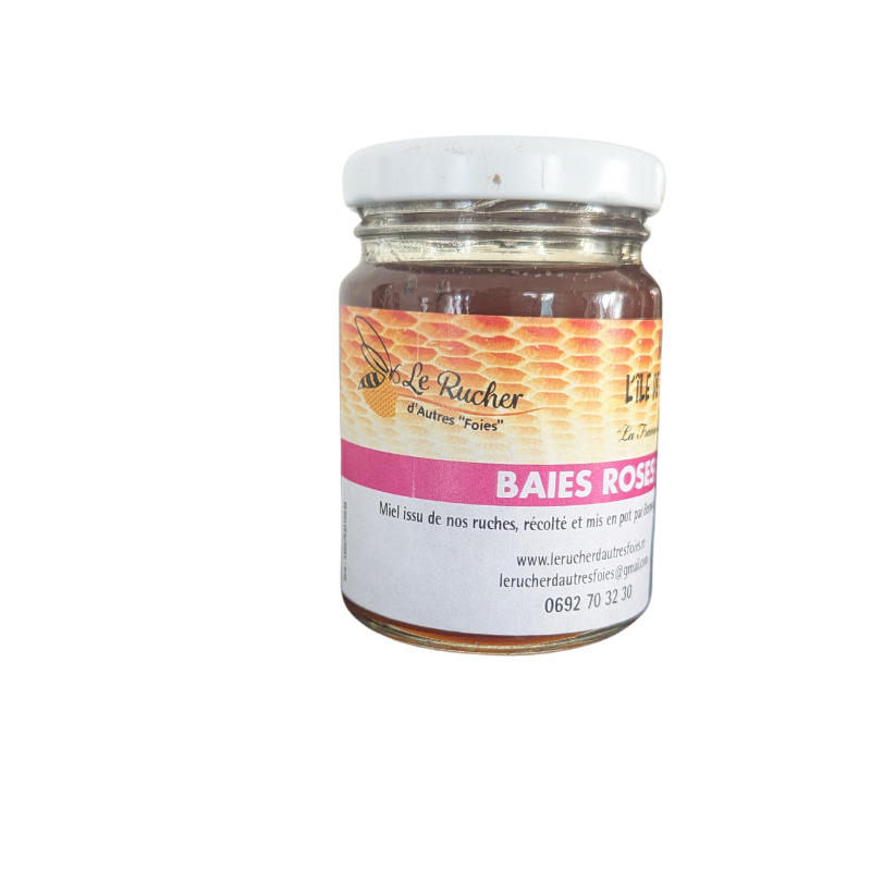 Miel aux Baies Roses – Bernard Savreux | Miel épicé de La Réunion