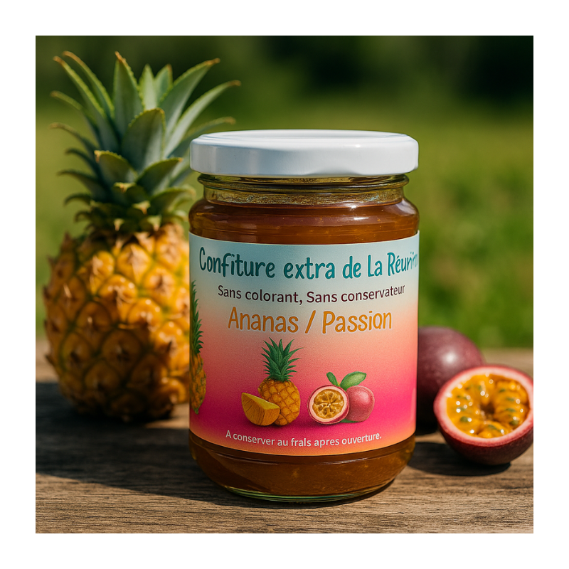 Confiture Ananas Passion – Confiture artisanale de La Réunion