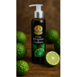 La Crème Balsamique au Combava de la Maison du Curcuma né de la collaboration entre la maître Vinaigrier CHAIX et Mémé Rivière