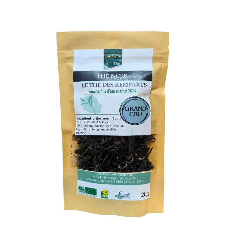Thé Noir Grand Cru en sachet de 20g, le café à le bourbon pointu, le thé à le Thé noir Grand Cru