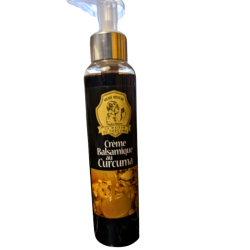 La Crème Balsamique Curcuma de la Maison du Curcuma né de la collaboration entre la maître Vinaigrier CHAIX et Mémé Rivière