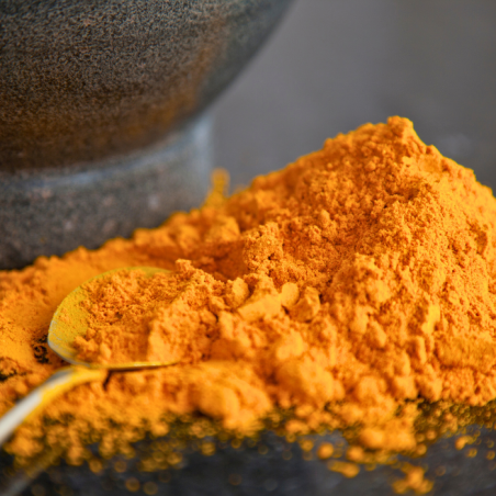 Curcuma de Luxe, extrait de la racine mère, le plus intense est qualitatif du Curcuma.