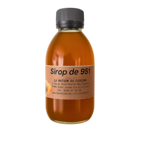 SIROP DE CURCUMA Mère 951, neuf doses de Curcuma, Cinq doses de Gingembre et une dose de poivre