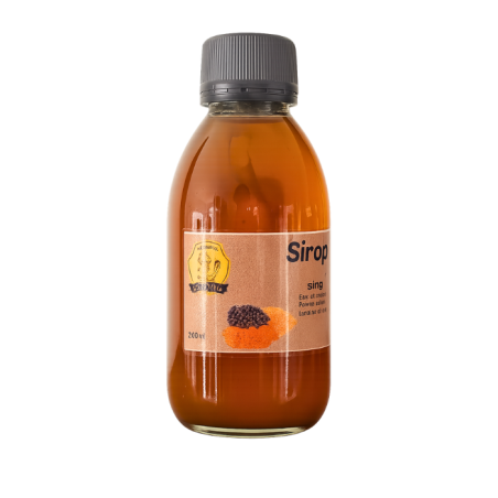 SIROP DE CURCUMA Mère 951, neuf doses de Curcuma, Cinq doses de Gingembre et une dose de poivre