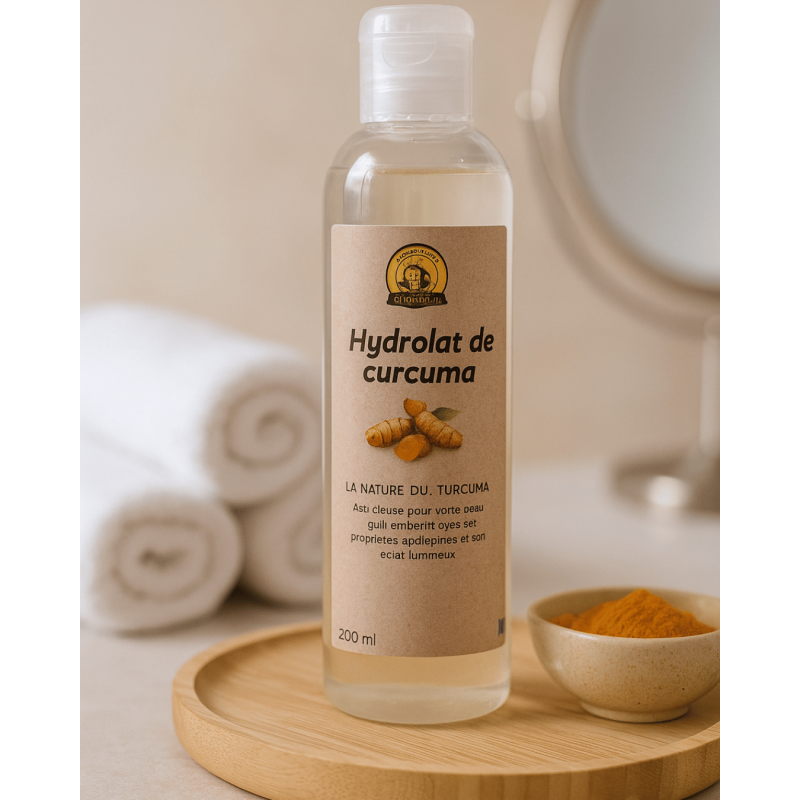 Hydrolat de Curcuma – Eau florale naturelle de La Réunion | Bienfaits apaisants, purifiants et anti-âge
